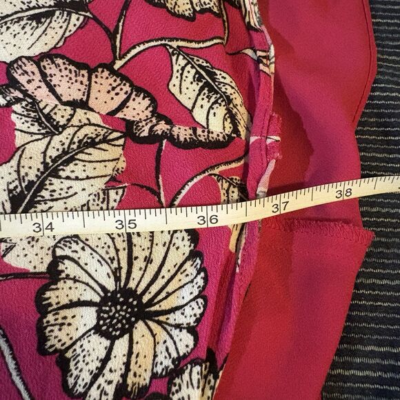 Talbots Midi Dress Womens Plus 16 Pink Floral Boho Flowy Lightweight Summer - Picture 15 of 16